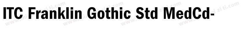 ITC Franklin Gothic Std MedCd字体转换
